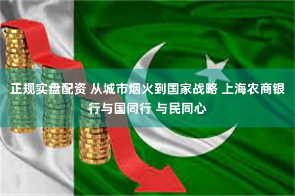 正规实盘配资 从城市烟火到国家战略 上海农商银行与国同行 与民同心